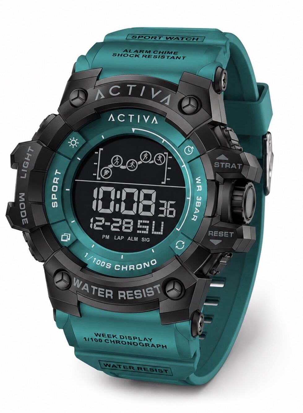 Activa X Invicta Digital Unisex Watch - 50mm, Teal Green ACW8082-010